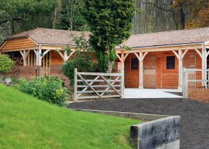 Stable Painted Fibre Cement Roof